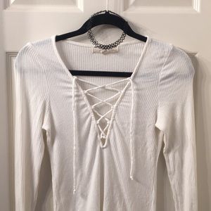 Lace Up Shirt
